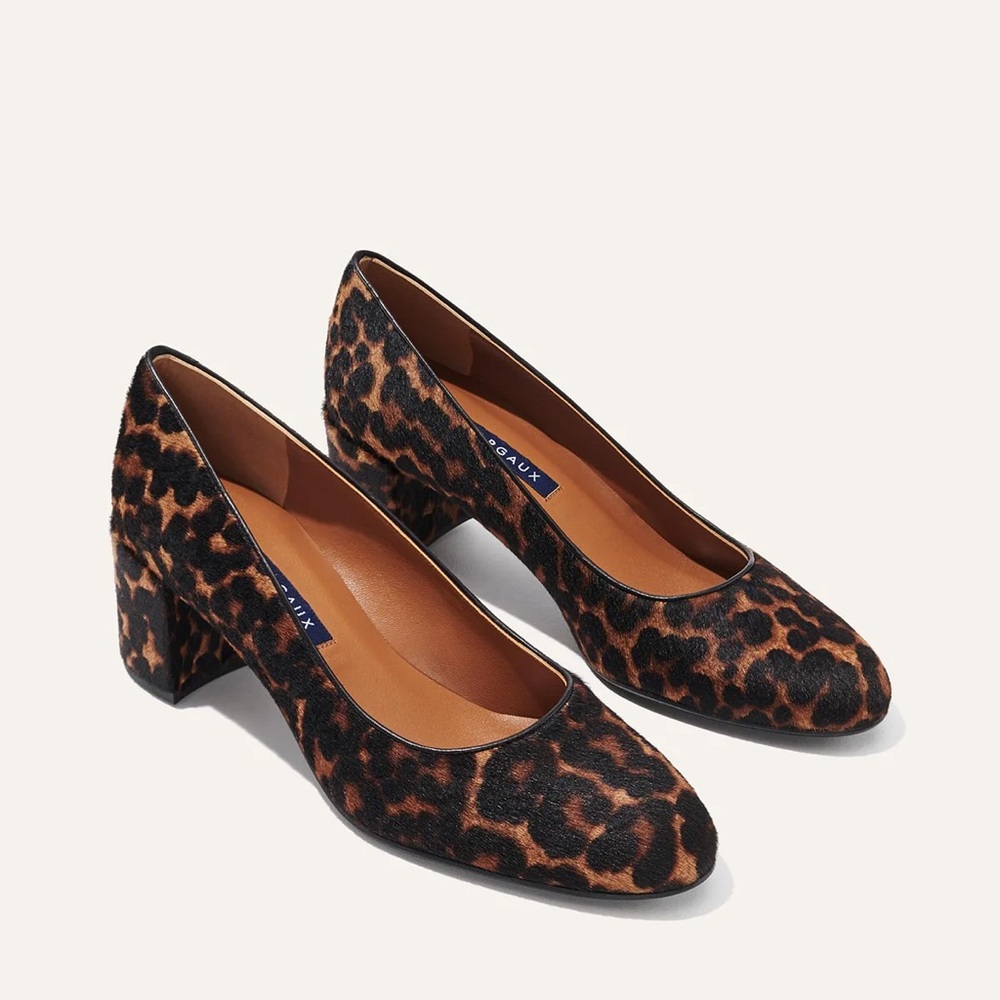 Margaux The Heel - Chocolate Leopard Haircalf Heels